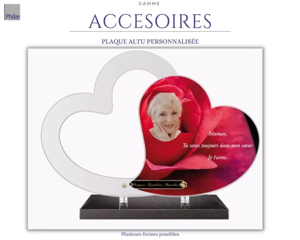 Gamme accessoires - plaque altu personnalisée