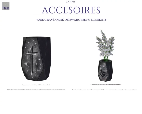 Gamme accessoires - vase gravé orné de swarovski elements (2)