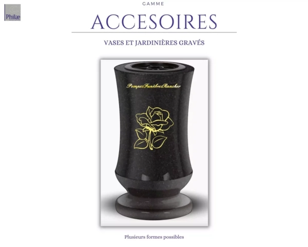 Gamme accessoires - vases et jardinières gravés (2)