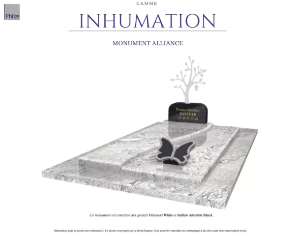 Gamme inhumation - monument alliance