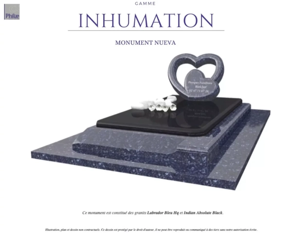 Gamme inhumation - monument nueva