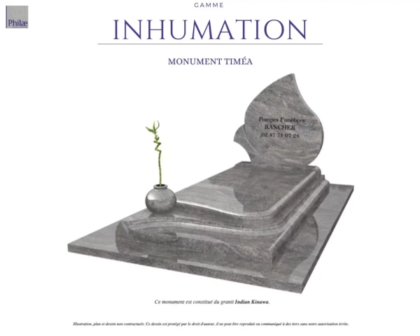 Gamme inhumation - monument timéa