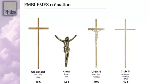 Emblèmes Crémation